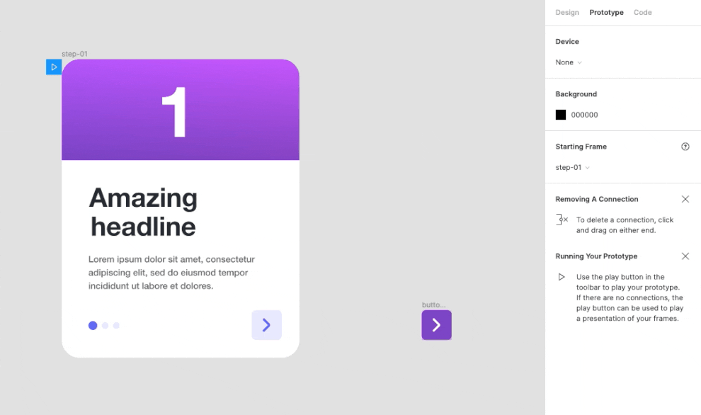 Creating button states in Figma