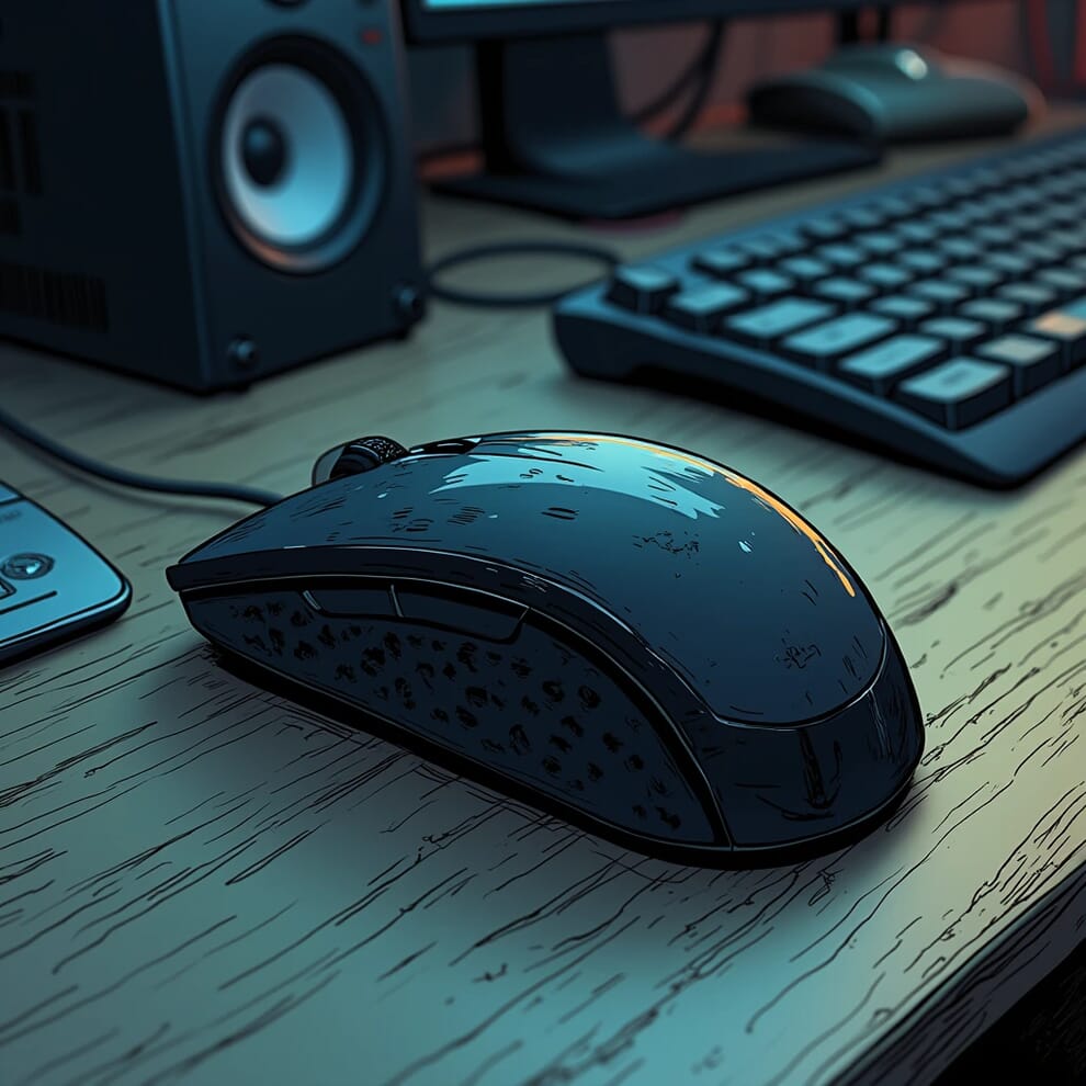 A computer mouse