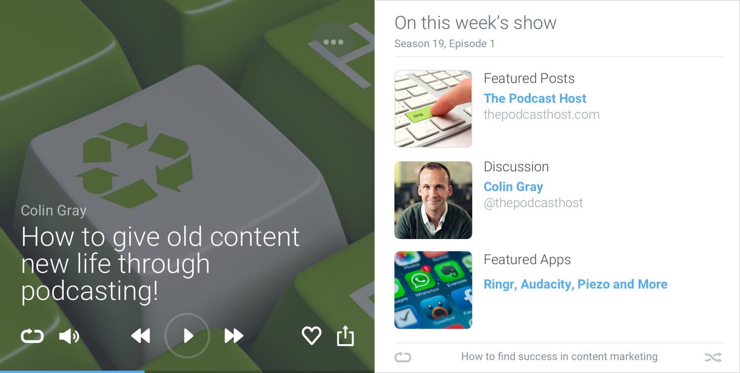How to give old content new life through podcasting! 1