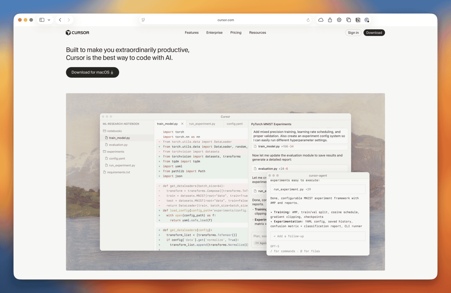 Cursor website. 