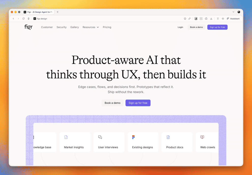 Figr.design homepage