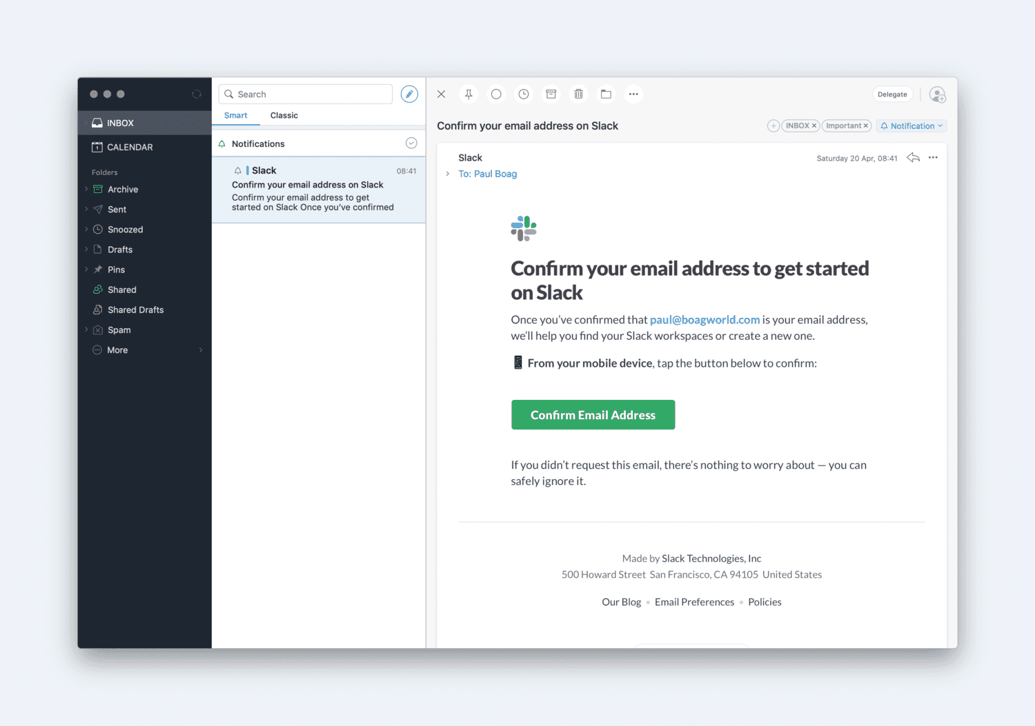 Slack avoids the need to enter a password at all by emailing the address with which you registered. However, you still need to check and respond to the email.