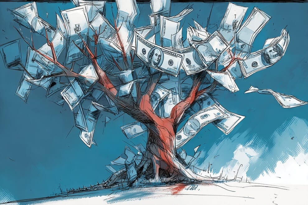 Money growing on a tree