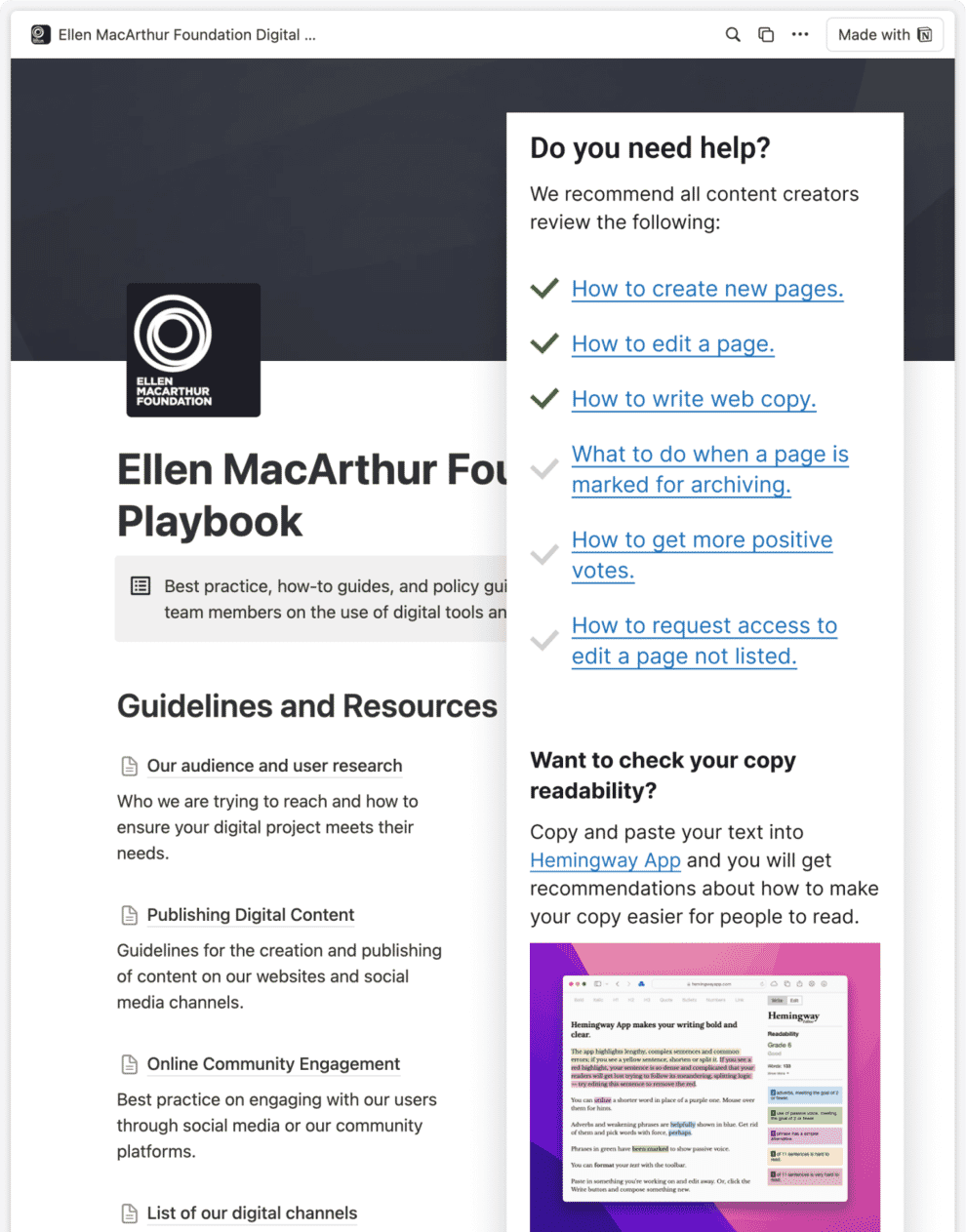 An example of a my self-learning online UX training.