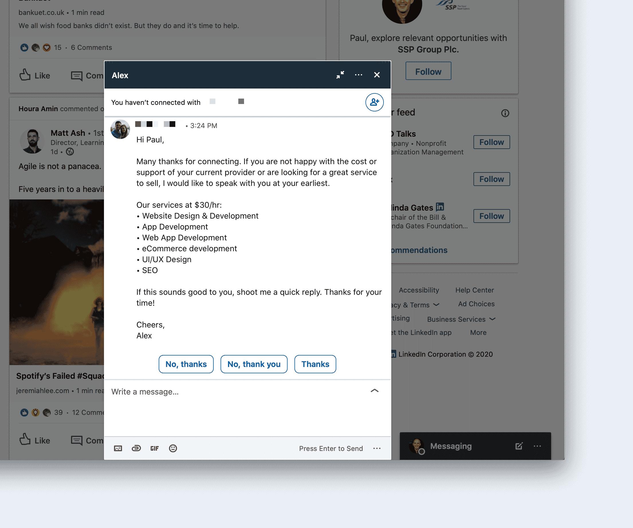 How to find web design clients with LinkedIn