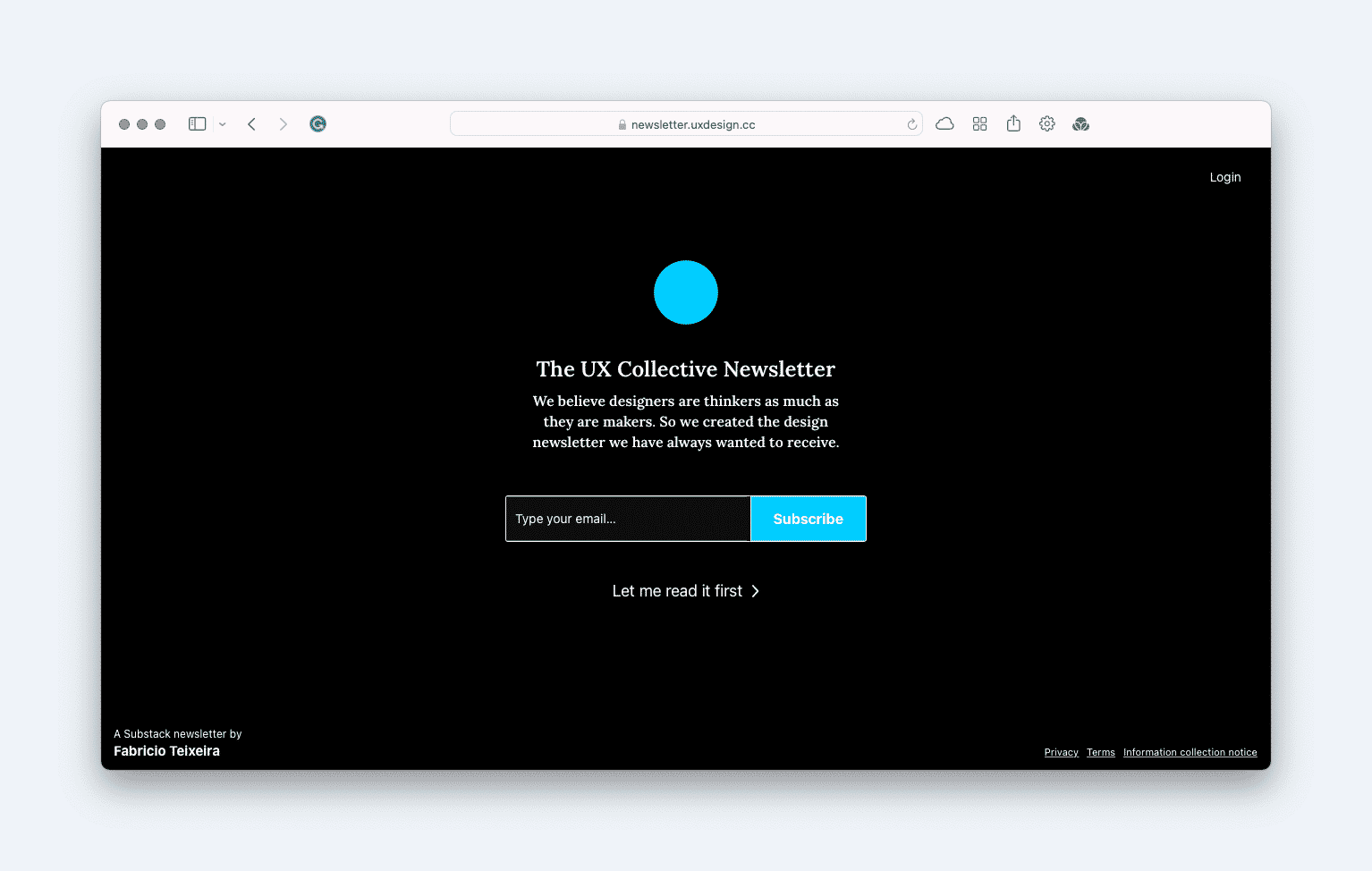 UX Collective Newsletter