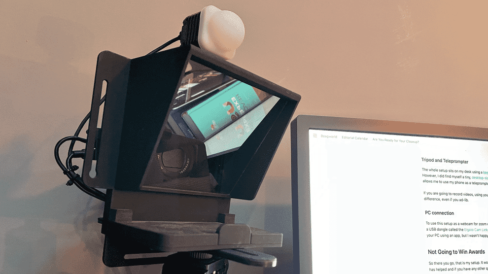 Photo of my video setup