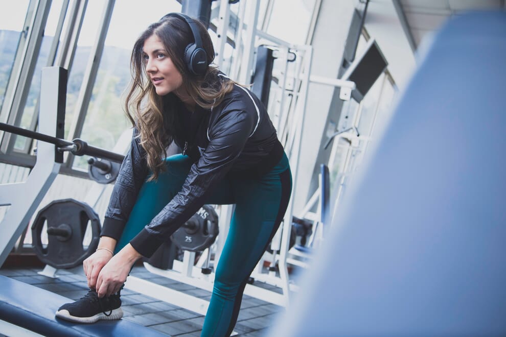 Woman at gym